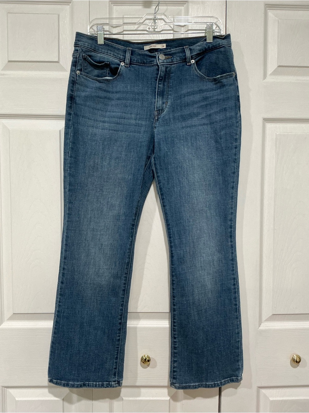 ๐ Leviโs Womenโs Classic Boot Blue Denim Jeans - 14 /32 (01491)